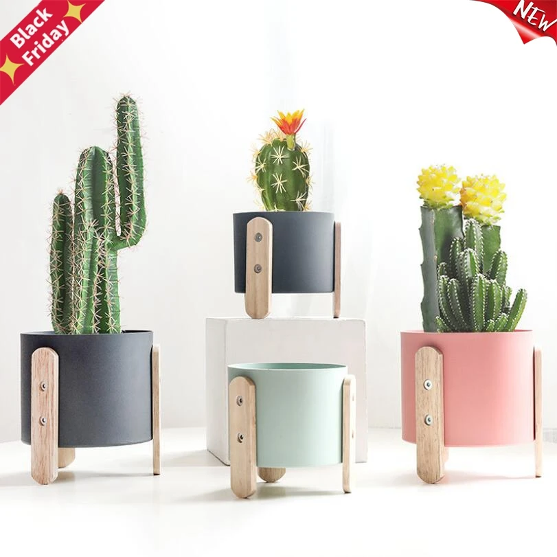 Новый яркий цветочный горшок домашний декор Металлический круглый настольное