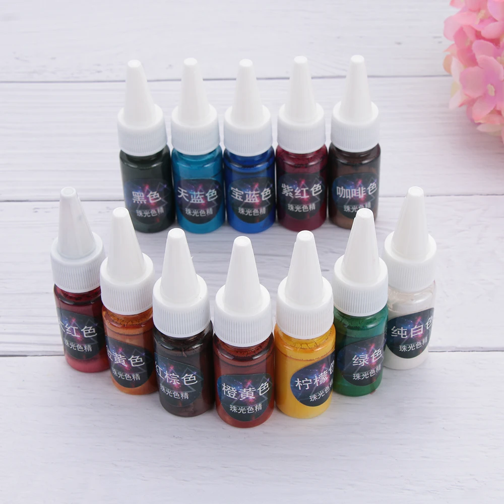 1 шт. 10 мл Высококонцентрированный пигмент из Жемчужной Смолы УФ отверждаемая