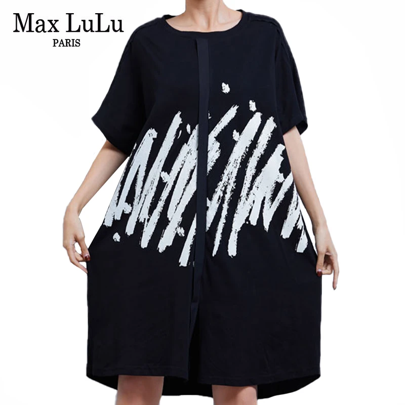 Max LuLu 2020 новые летние модные женские платья с принтом женское элегантное