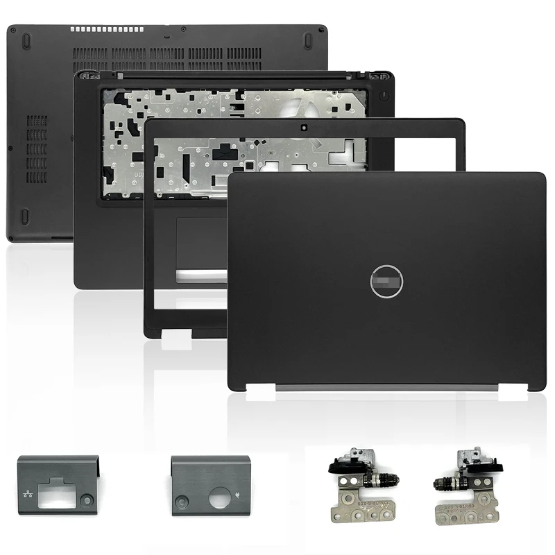 

New For Dell Latitude E5480 Laptop LCD Back Cover/Front Bezel/Hinges/Palmrest/Bottom Case/Hinge Cover Rear Lid Top Case Black