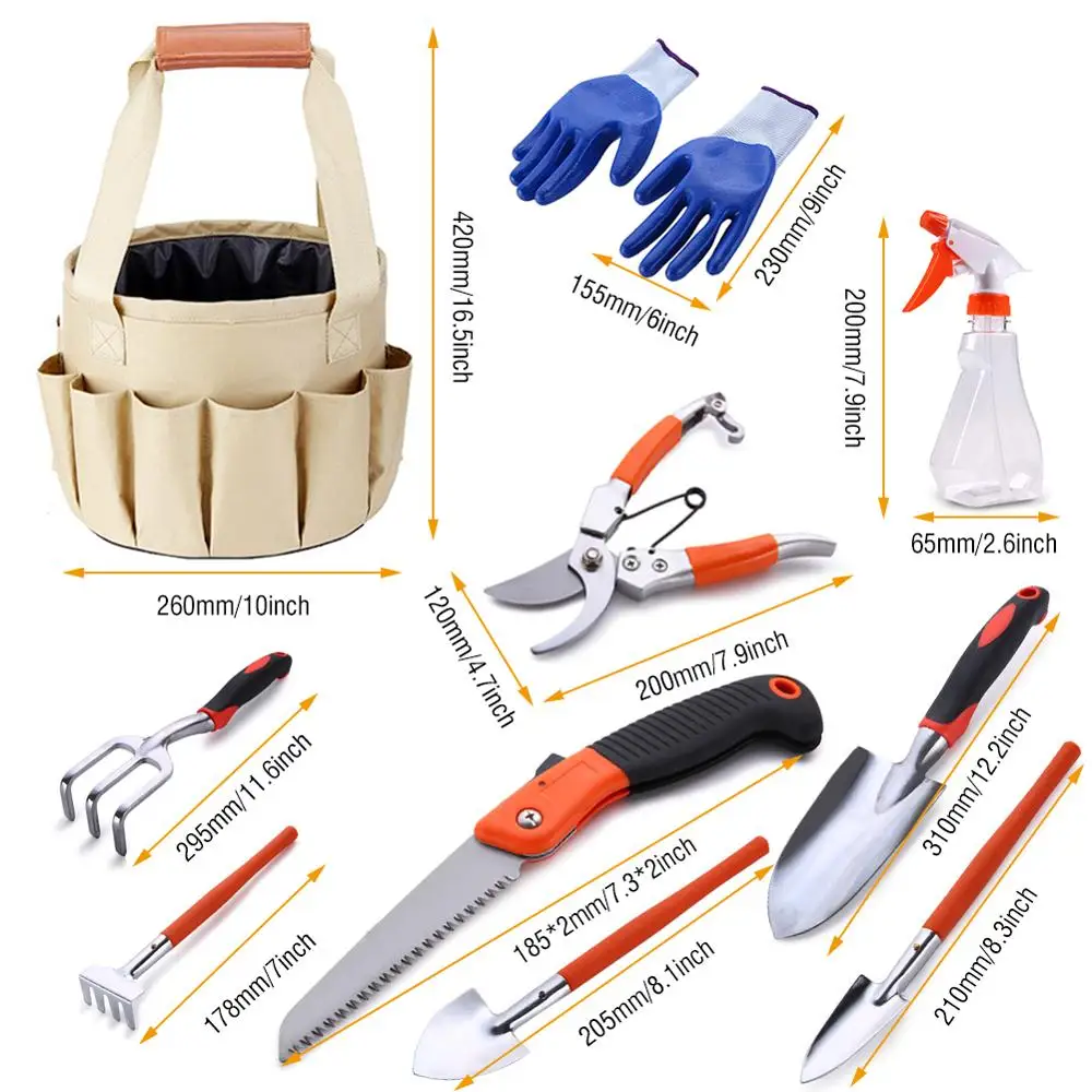 10 шт. портативный садовый набор инструментов бонсай лопата для горшечных