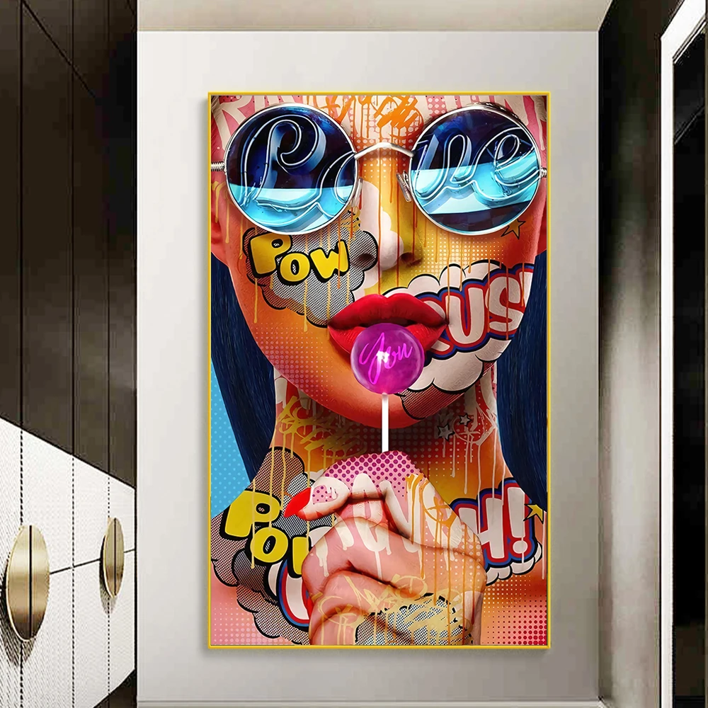 

Abstract Body Graffiti Art Canvas Posters And Prints Modern Cartoon Canvas Paintings On the Wall Art Tattoos Pictures Home Decor