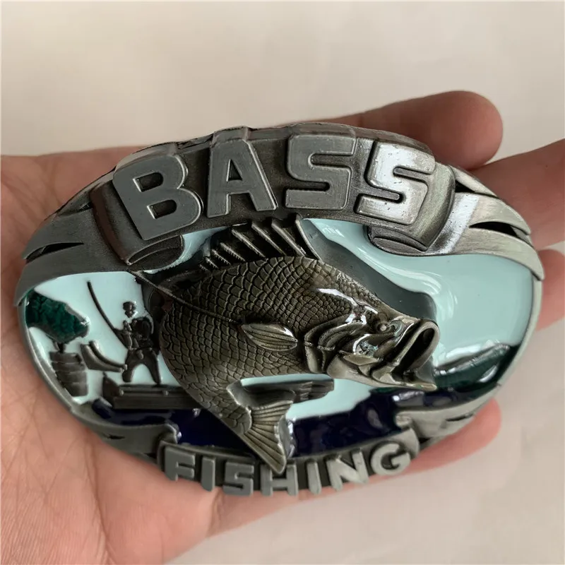 Retail Fashion Men Cool 3D Silver Fish Belt Buckle With Oval Metal Woman Man Buckles Jewelry Accessories Fit 1.57in Wideth | Дом и сад