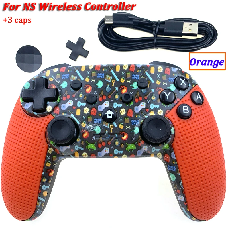 Colorful Беспроводной игровой контроллер, джойстик для Nintendo Switch Console, Bluetooth Gamepad Pro Joypad для Android/PC, аксессуары, контроллер - Цвет: Colorful