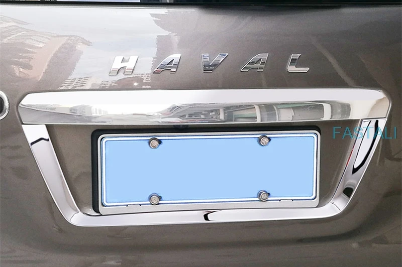 Для Haval H9 2015 2019 рамка заднего номерного знака Рамка отделка багажника рама из