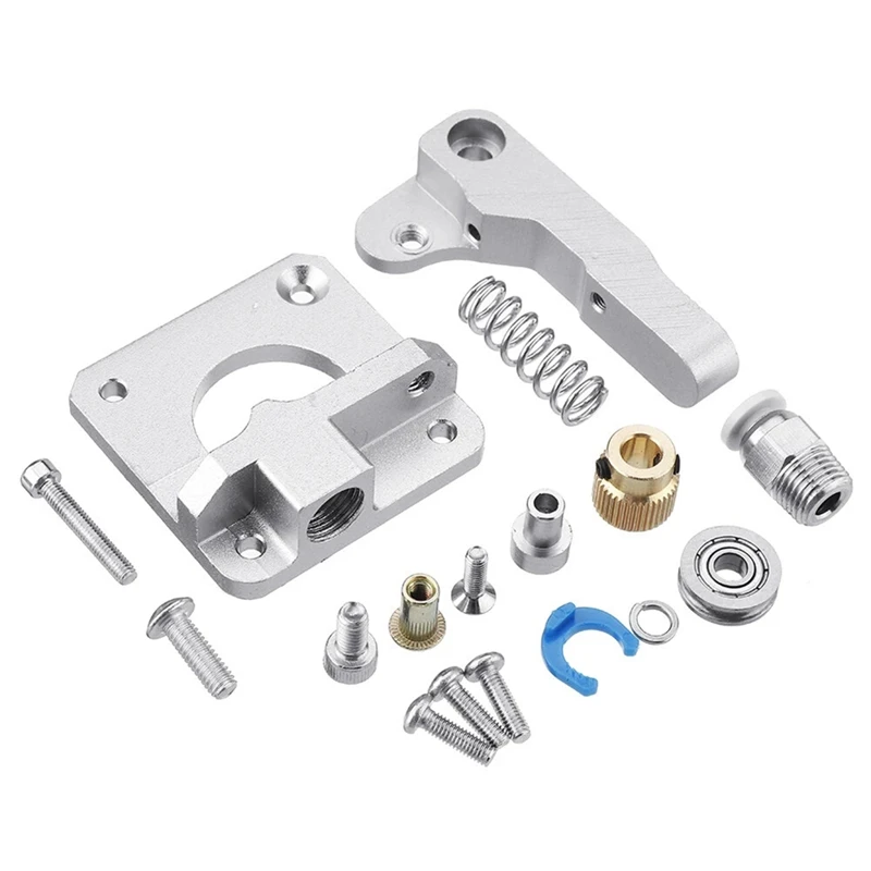 

MK8 Full Metal Silver Extruder+Smoother+Vibration Shock Absorber Damper Silicone Cover Accessories Set for 3D Printer