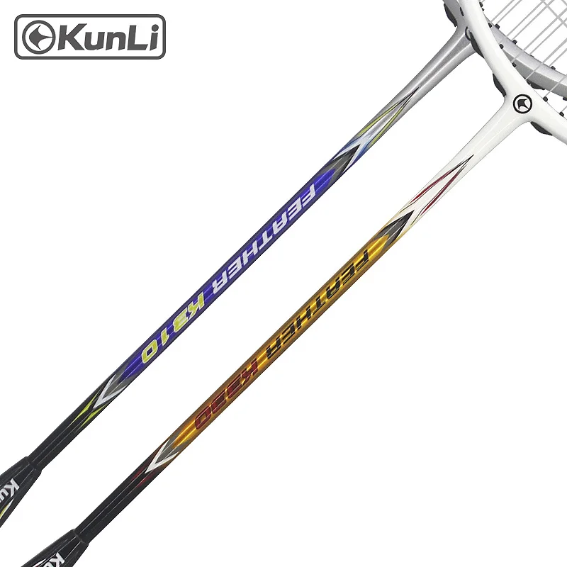 Оригинальная официальная ракетка для бадминтона KUNLI 5U 80 г перо K310 полностью