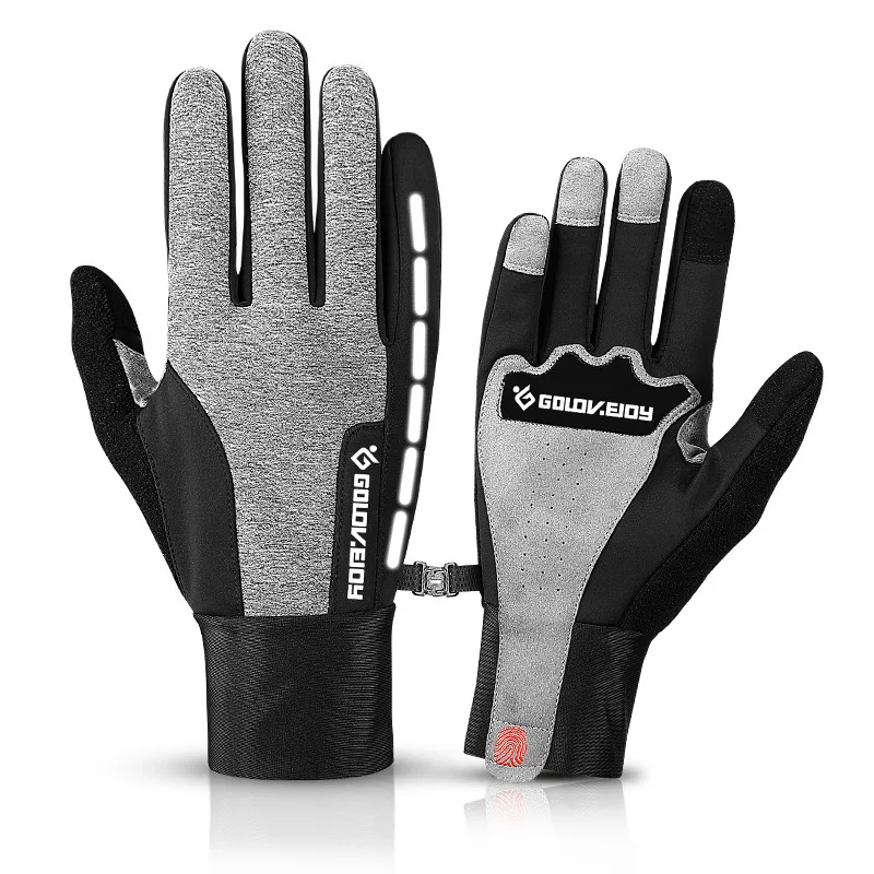 

Winter cycling gloves men's full-finger cross-country motorcycle mountain bike climbing outdoor gloves touch screen non-slip