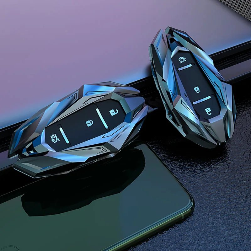 

New Metal Car Key Cover Case Fob Shell For Chevrolet Cruze Spark Sonic Camaro Volt Bolt Trax Malibu cruze 2 3 4 5 button styling