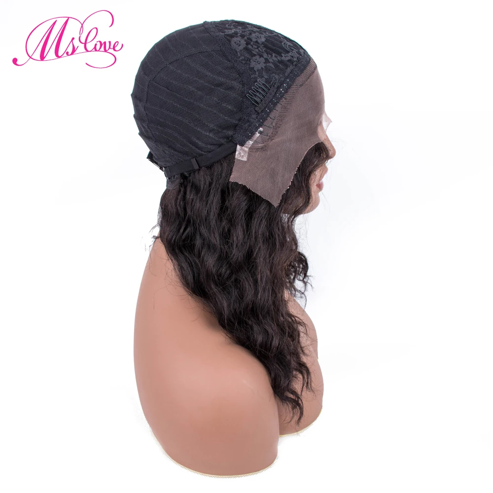 Глубокая волна парик фронта шнурка человеческих волос парики для черных женщин 14