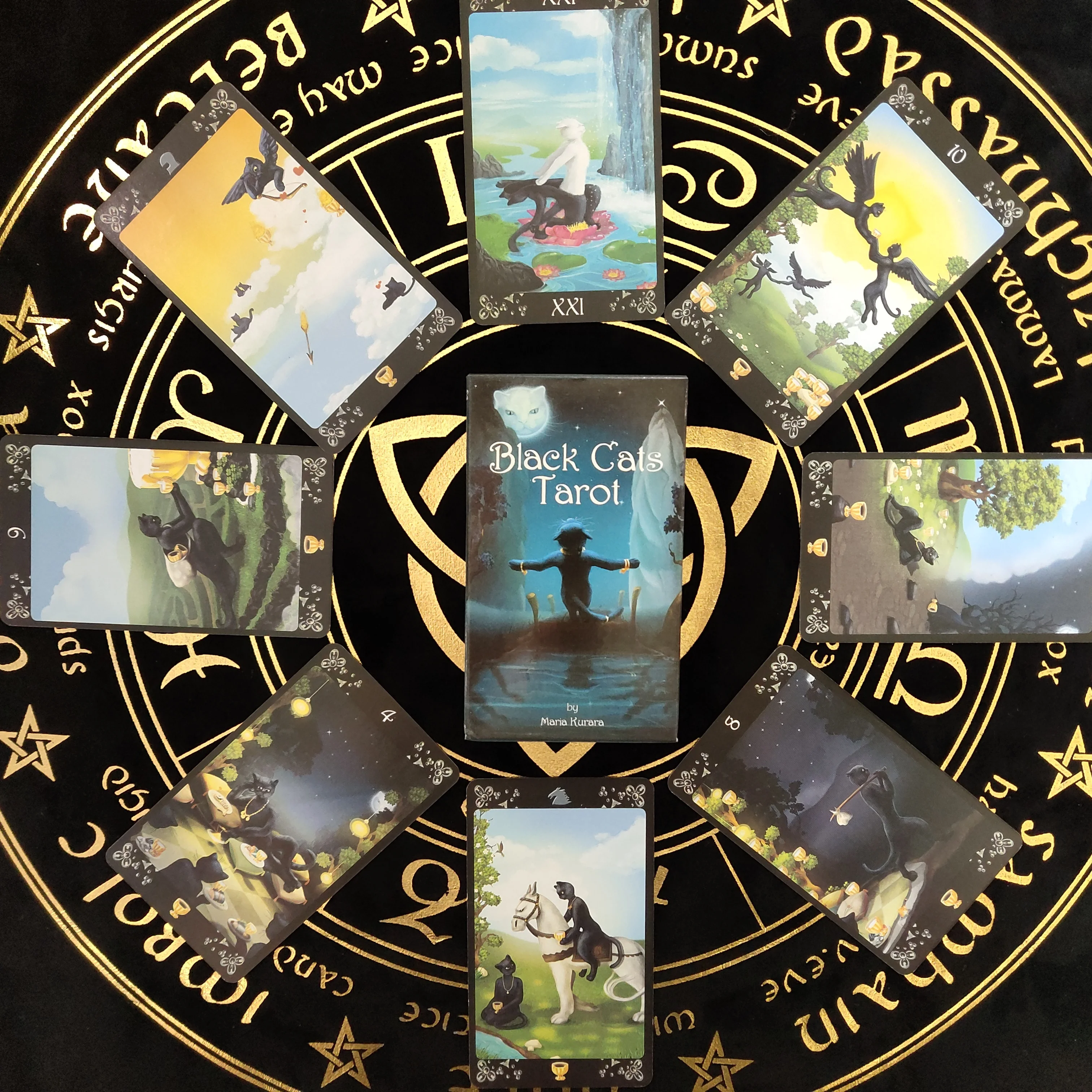 

78 шт./коркорт. Черные кошки Таро полная английская настольная игра для обучения гадания судьбы сексуальвечерние с друзьями