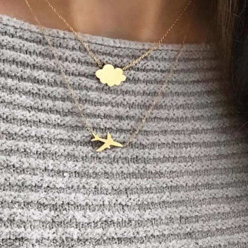 Женская двухслойная подвеска в виде облака | Украшения и аксессуары