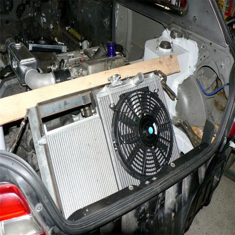 12 дюймов В Универсальный Мощный электрический радиатор для гоночного автомобиля