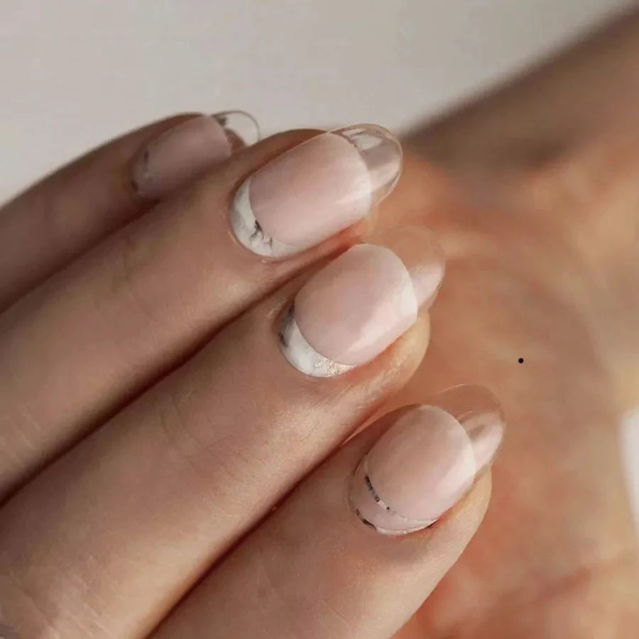 1 шт. модные мраморные 3D наклейки для ногтей во французском стиле mybormula