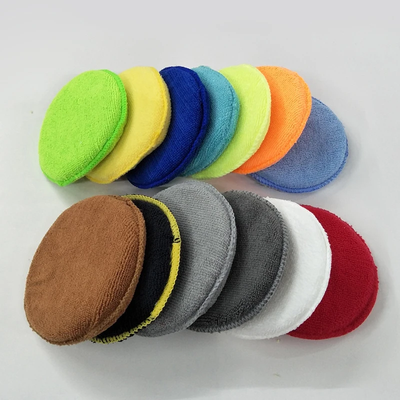 1 шт. мягкая микрофибра для автомобиля восковая подушечка-аппликатор