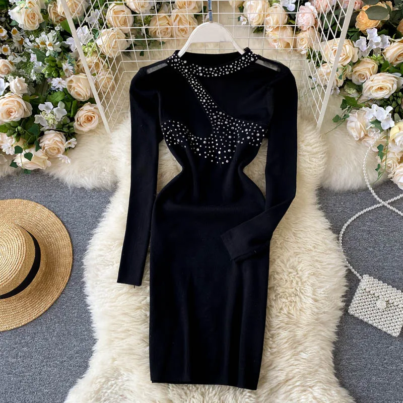 Женское Сетчатое платье с асимметричной строчкой Ins Perspective новое модное осенне