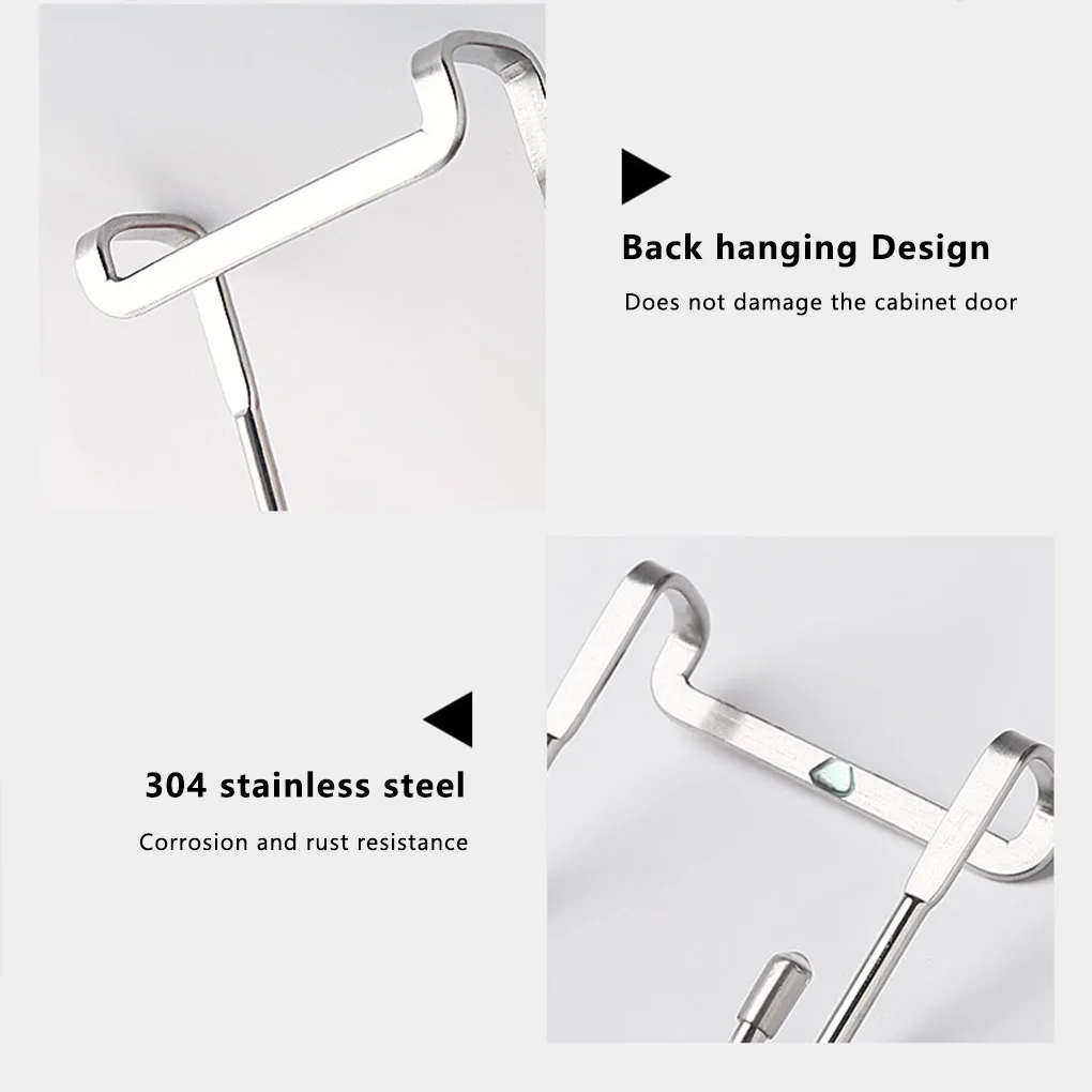 

Coat Hanger 304 Stainless Steel Door Back Hook S Shape Kitchen Bathroom Towel Storage Hanger Without Trace Hook