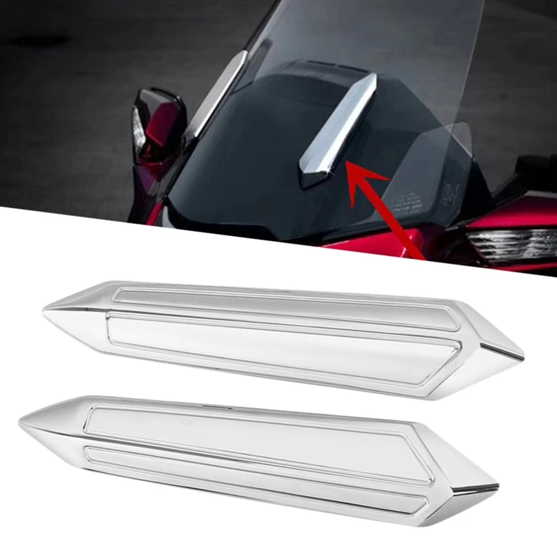 

Motorcycle Windshield Windscreen Bracket Strip Covers for Honda Goldwing GL1800 2018 2019 2020