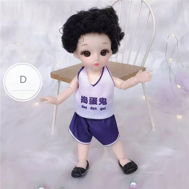 

16cm BJD Doll 13 Movable Joints 1/12 Multi-color Hair Princess Doll and Clothes Can Dress Up Girls DIY Toys Birthday Gifts