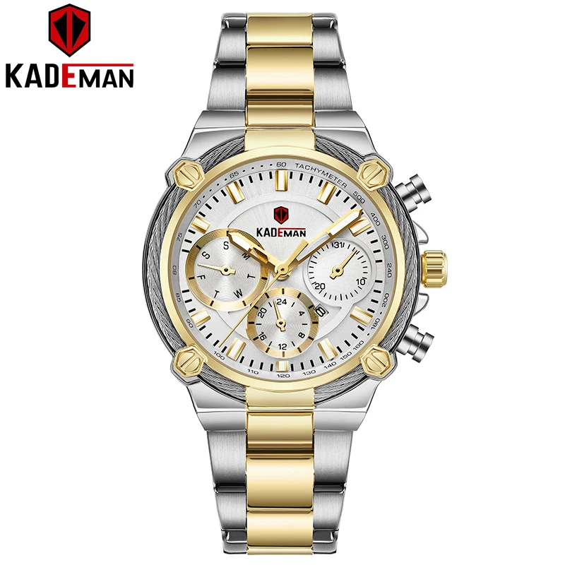 

Kademan Lady Watches Unique Design Luxury Dress Women Wristwatch 3TAM Full Steel Quartz Watch Fashion gift Relogio de mulher