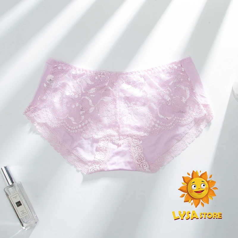 

Women 's Underwear ' Underwear Crotch Briefs , Sexy Hollow Out Modal Mid Waist Cotton with Lace and Breathable Buttocks, Girls