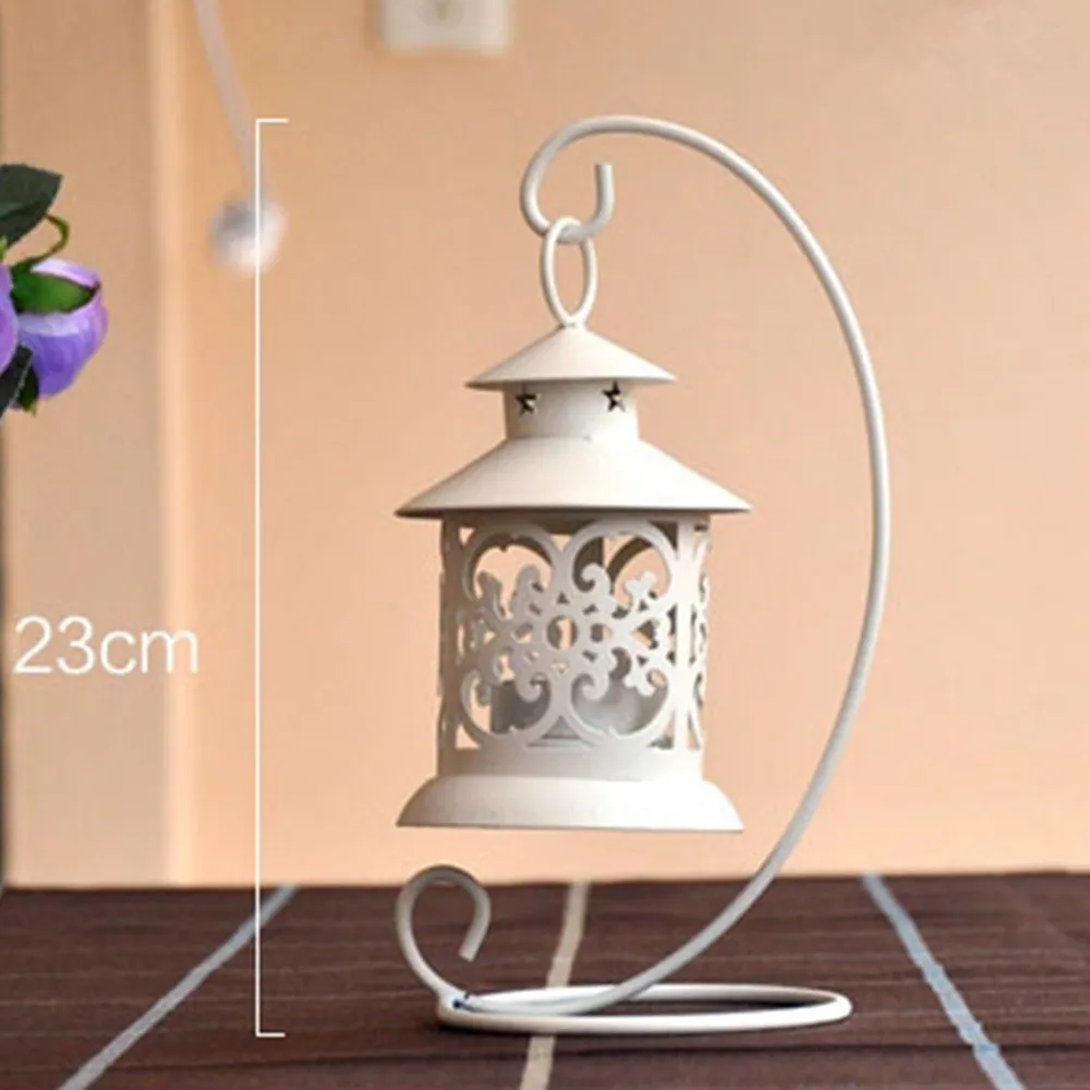 1 шт. подсвечник Винтажный стиль ковкое железо металл лампы полые в форме сердца