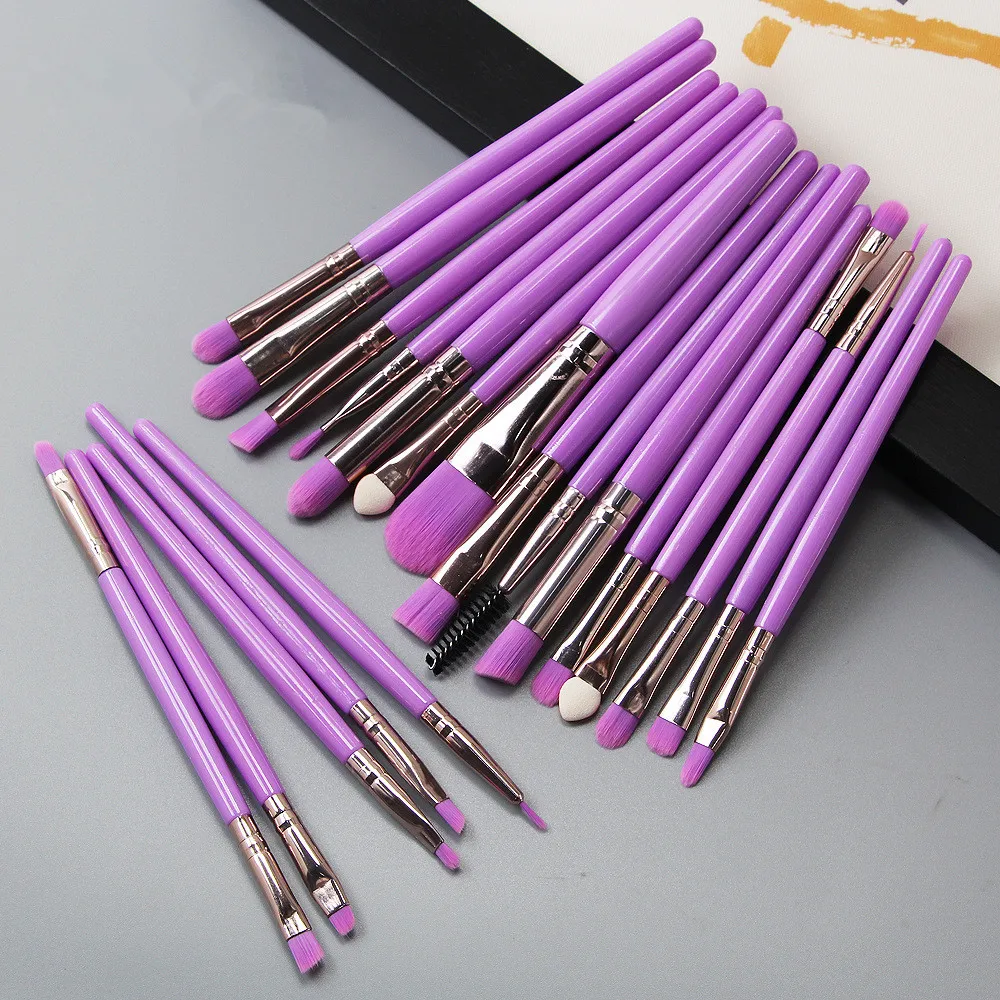 

20 Pcs Makeup Brushes Set Eye Shadow Foundation Powder Eyeliner Eyelash Lip Make Up Brush Cosmetic Beauty Tool Kit