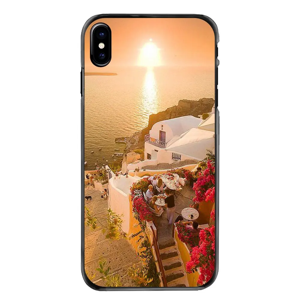 For Sony Xperia X XA XZ M2 M4 M5 C3 C4 C5 T3 E4 E5 Z Z1 Z2 Z3 Z5 Compact Oia Santorini Sea Greece Scenery vacation spot Covers |