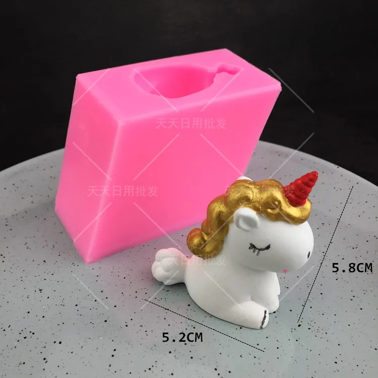 Единорог анимальsl силиконовая форма для выпечки торт декоративное устройство