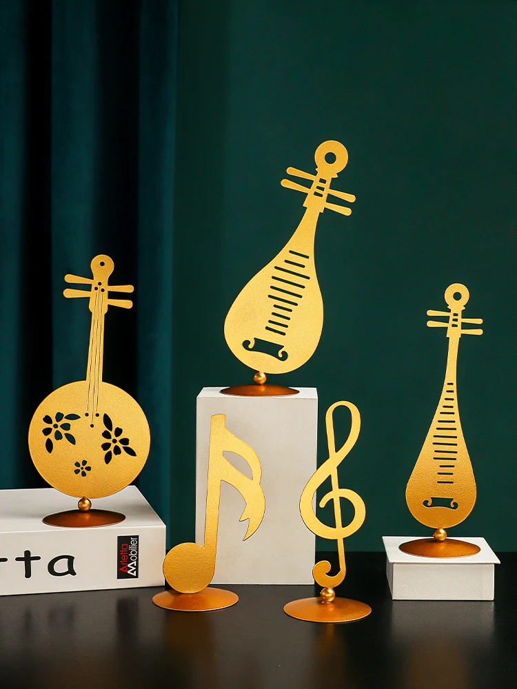 

Light luxury style musical instrument notes model crafts creative decoration home accessories living room model room decoration