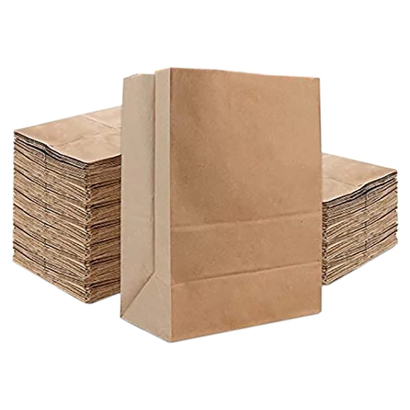 

Hot YO-15X9X27cm Kraft Brown Paper Bags (200 Count)-Kraft Brown Paper Grocery Bags Bulk-Large Paper Bags for Grocery Shopping