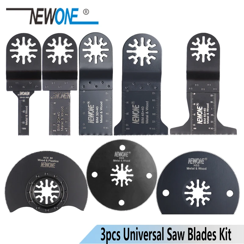 NEWONE 3 шт. HCS/японские зубья/Бим универсальные Осциллирующие пильные лезвия