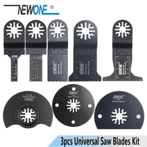 Универсальные Осциллирующие пильные полотна NEWONE 3pc HCSJapan teethBIM, подходящие для многофункциональных инструментов Makita,AEG,Fein и большинства марок
