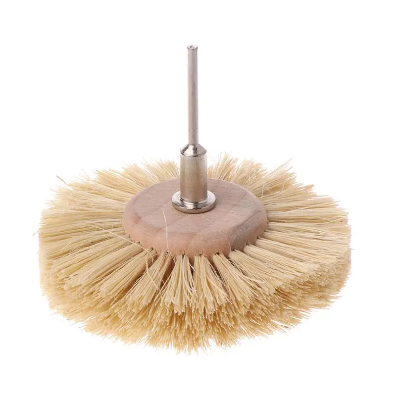 

1pcs Abrasive Sisal Filament and Horse Hair Brush Polishing Grinding Buffing Wheel Woodworking For Furniture Rotary Drill Tools