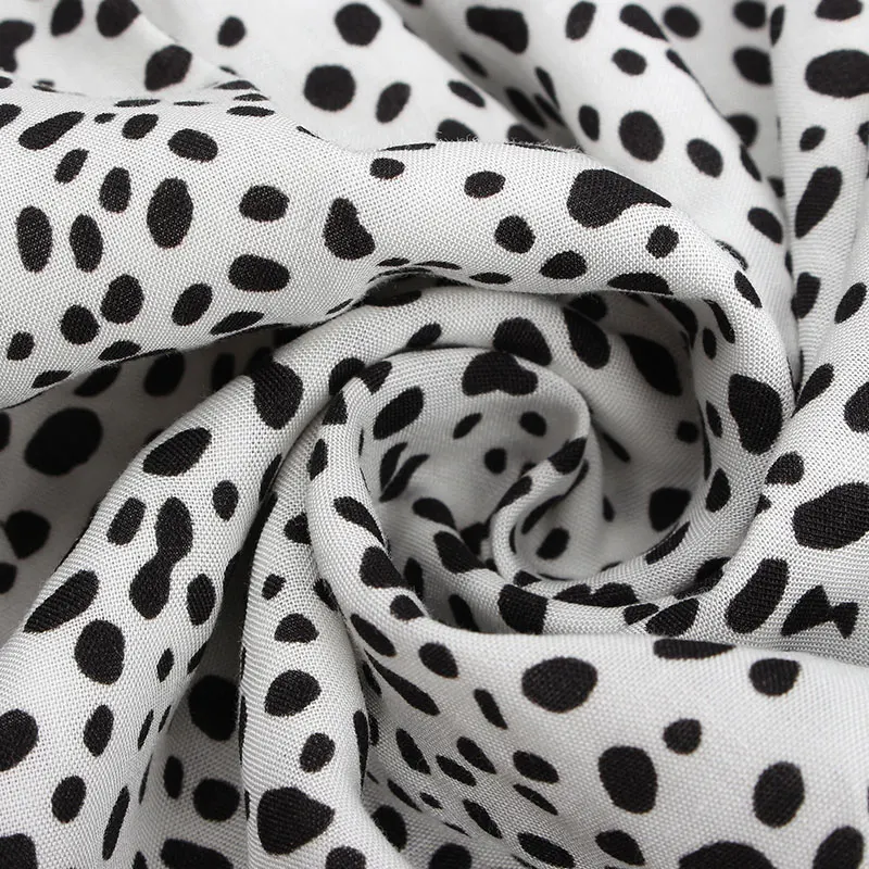 

Spring Print Long Dress Women V Neck Short Sleeve Lace Up Button Dress For Woman 2021 New Sexy Leopard Summer Dress