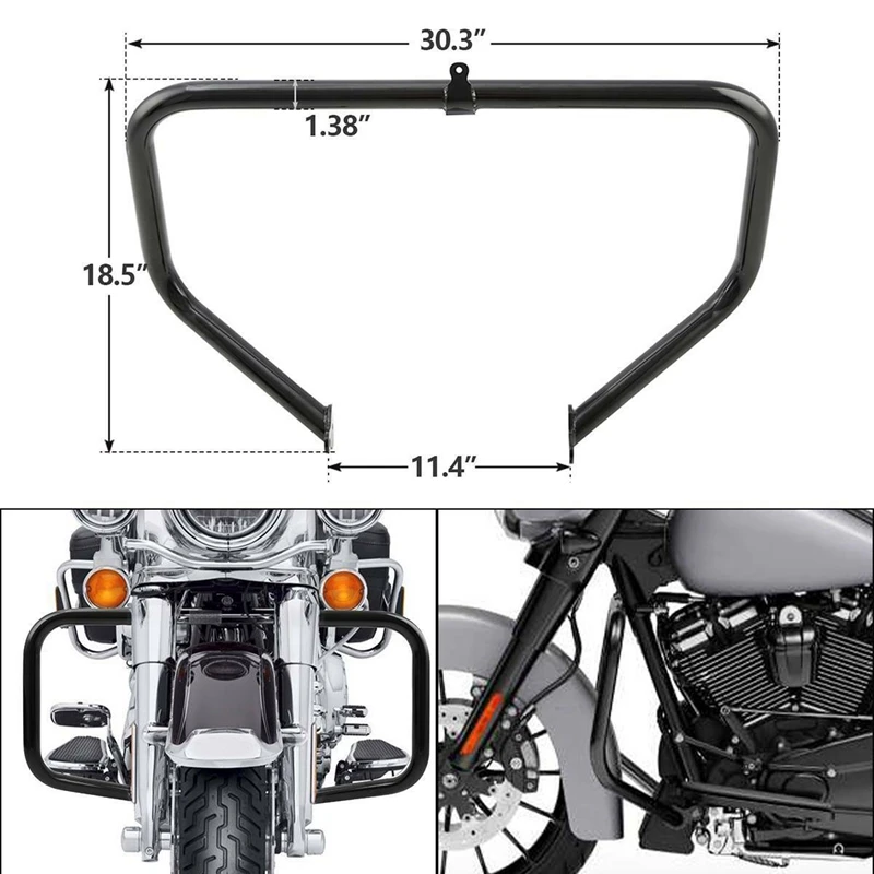 35 мм 1 38 ''Автомобильная защита двигателя для Harley Touring Electra Street Tri Road Glide King Ultra