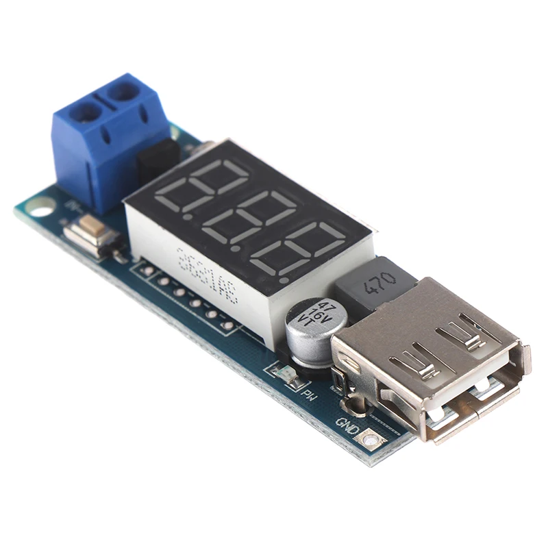Цельнокроеное платье DC 6 40 5В 2A понижающий светодиодный вольтметр USB Напряжение
