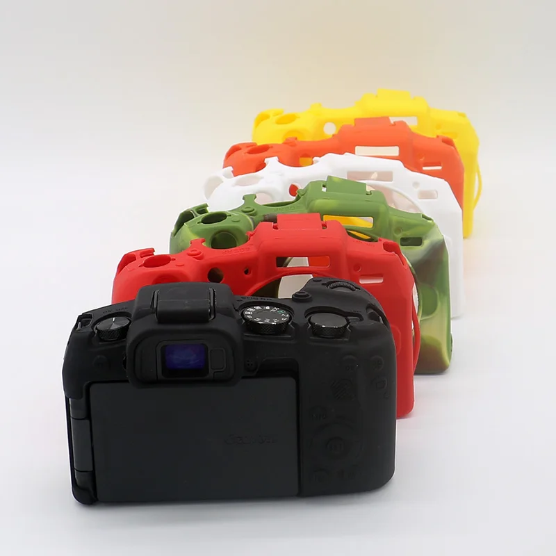 Silicone Armor Skin Case Body Cover Protector For Canon EOSR EOS R EOSRP EOS RP Body Camera Cover Protector Video Bag