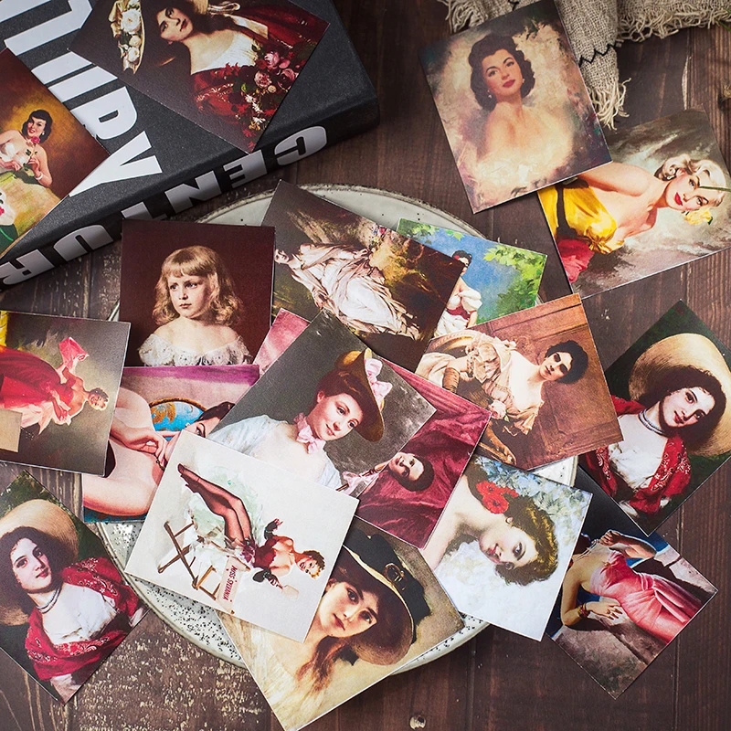 18 шт./компл. Ретро винтажная Женская наклейка сделай сам Скрапбукинг альбом