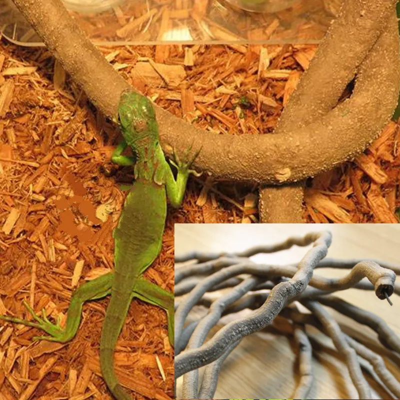 Рептилии Vivarium гибкие Террариум рептилия джунгли лозы альпинистские места