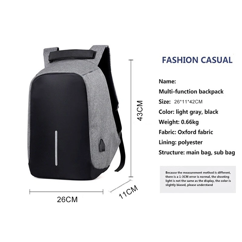 Рюкзак Scione мужской для путешествий многофункциональный с отделением