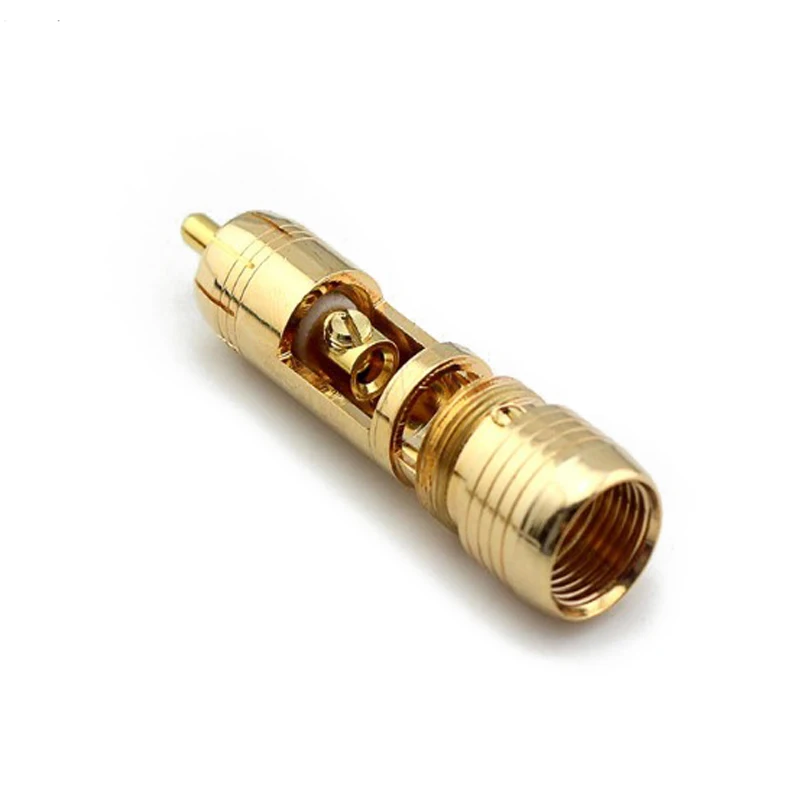 Позолоченный Hi-Fi RCA разъем Hi-end ортофон 8NX разъемы для Interconnect аудио кабели