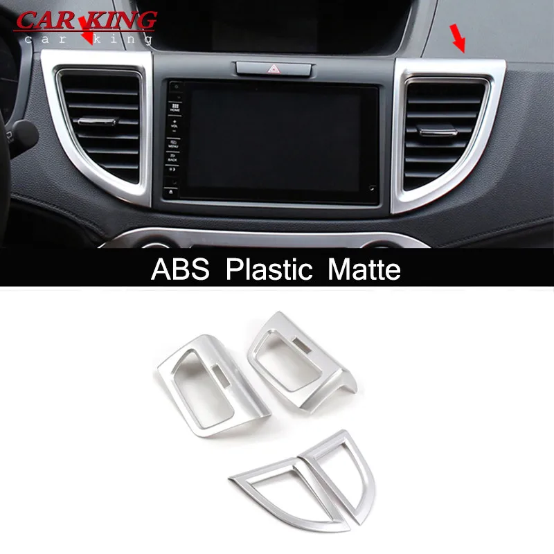 

ABS Matte For Honda CRV CR-V 2012 2013 2014 2015 2016 Car conditioner air Outlet decoration Cover Trim car styling Accessories