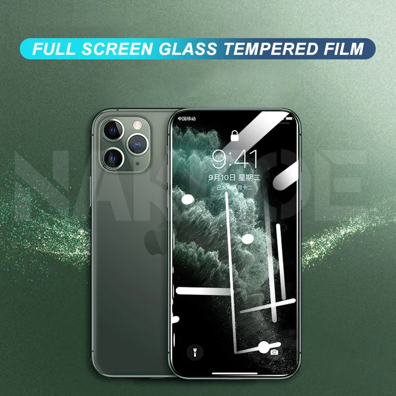 

999D Full Cover Tempered Glass For iPhone 11 Pro Max SE 2020 Screen Protector iPhone X XS Max XR 7 8 6 6S Plus Soft Edge Glass