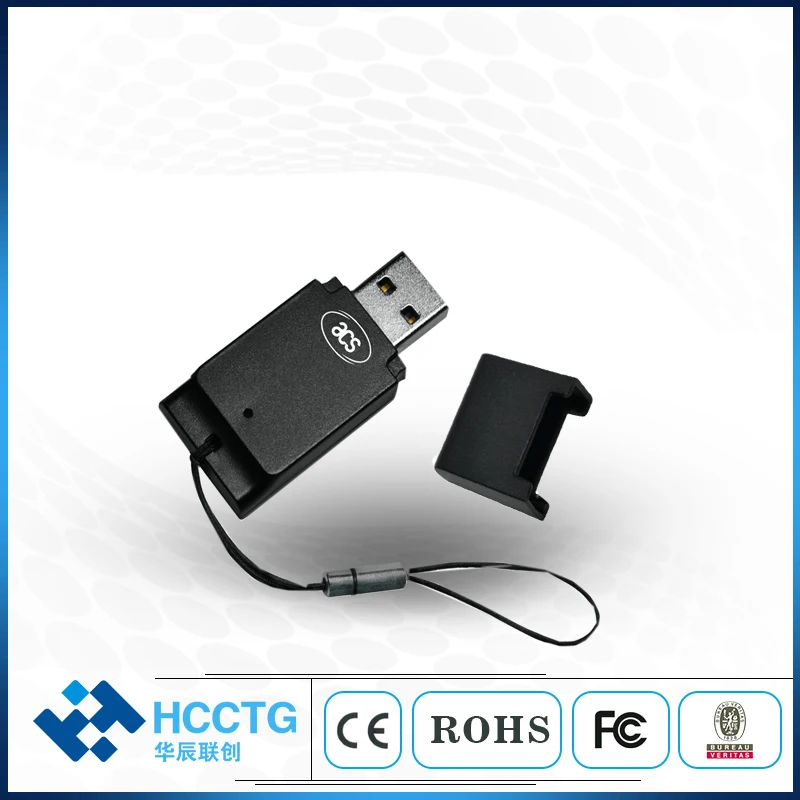 

High Speed USB 2.0 Type A SIM-sized Memory Smart Card Reader For PC ACR39T-A1