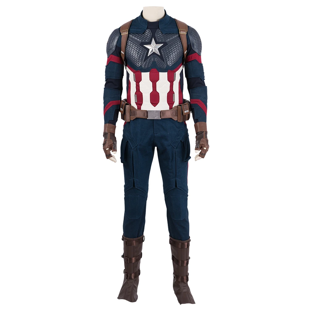Костюм шлема для косплея Капитана Америка Стива Роджерса униформа взрослых