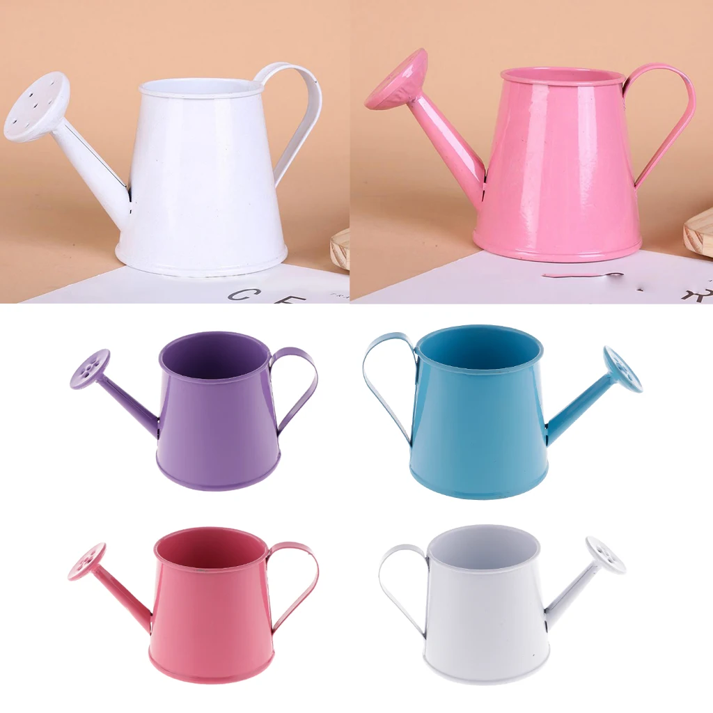 4 шт креативные мини металлический Железный Лейка садовый цветочный горшок