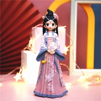 palace style resin princess girl miniature figurine character car ornament decoration crafts birthday gifts bake cake decoration