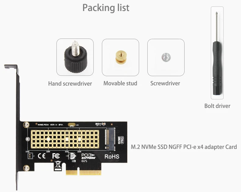 M2.PCIe SSD адаптер M.2 SSD NVME PCIe M.2 к PCIe M2 к PCI e NVME конвертер NVME/M2 M ключ 2230-2280 PCI express x4 x8 x16 карта