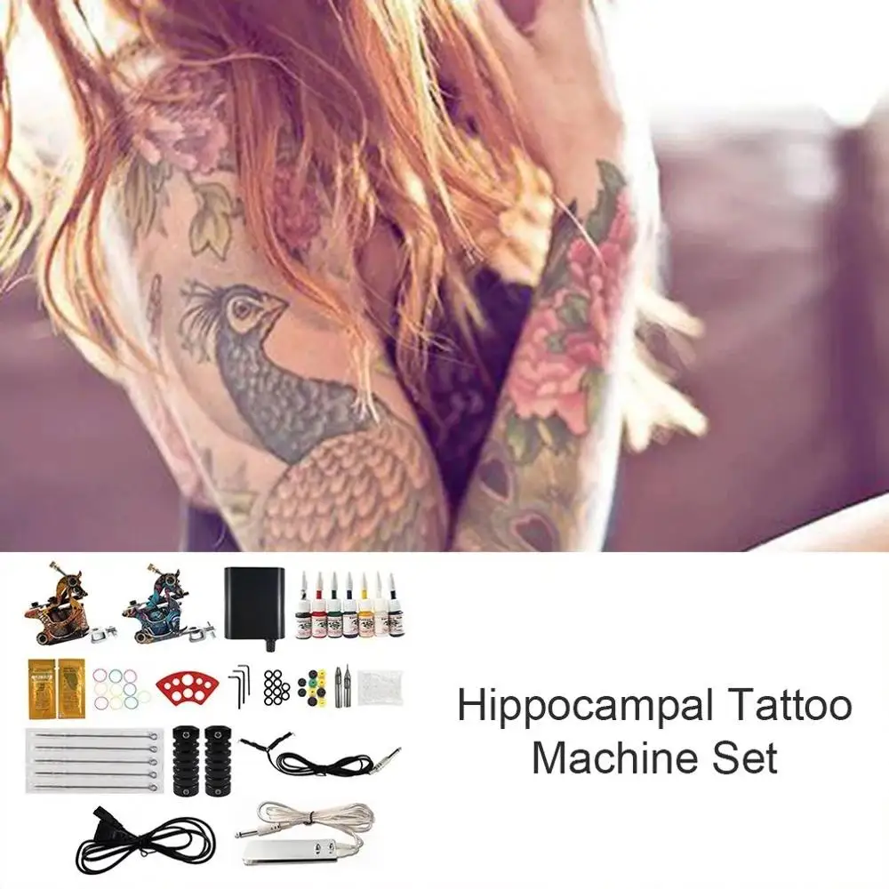 

Блок питания для тату-машинки, аэрографа, ручка для татуировки, инструмент для боди-арта, полный набор аксессуаров для тату, инструменты для ...